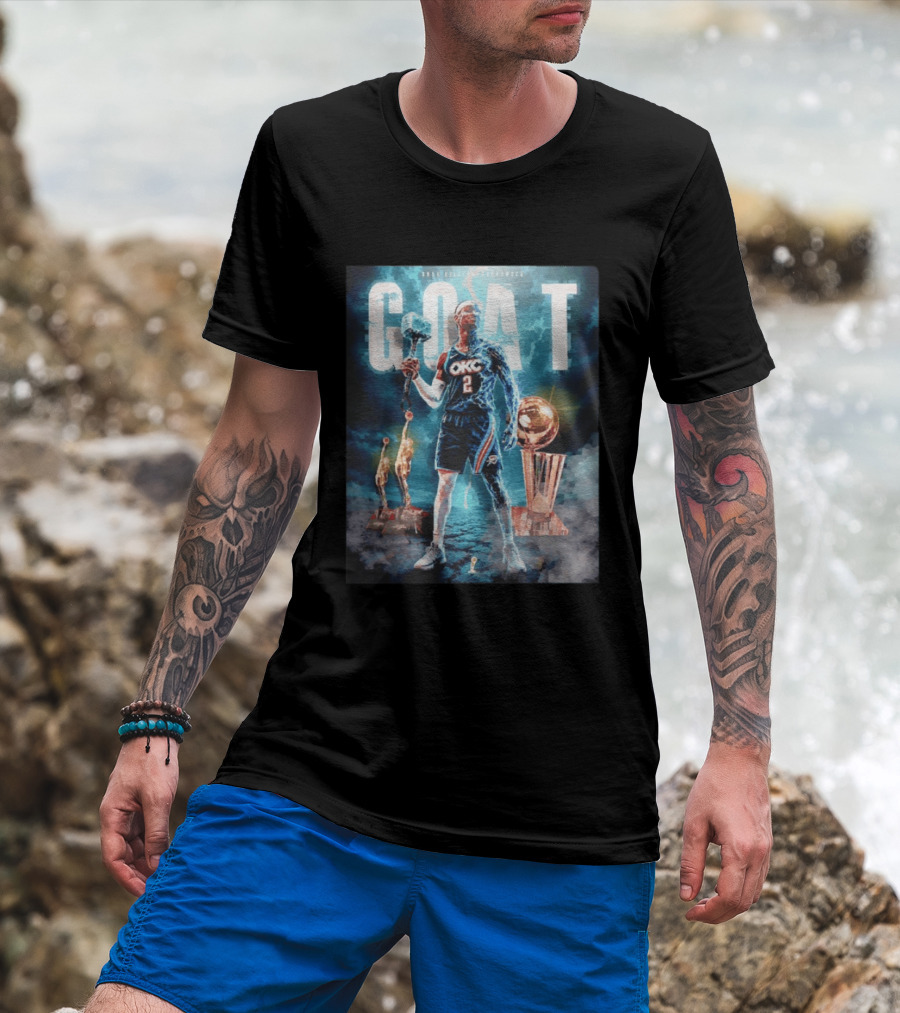 GOAT Shai Gilgeous Alexander OKC Thunder MVP And Awards T-Shirt