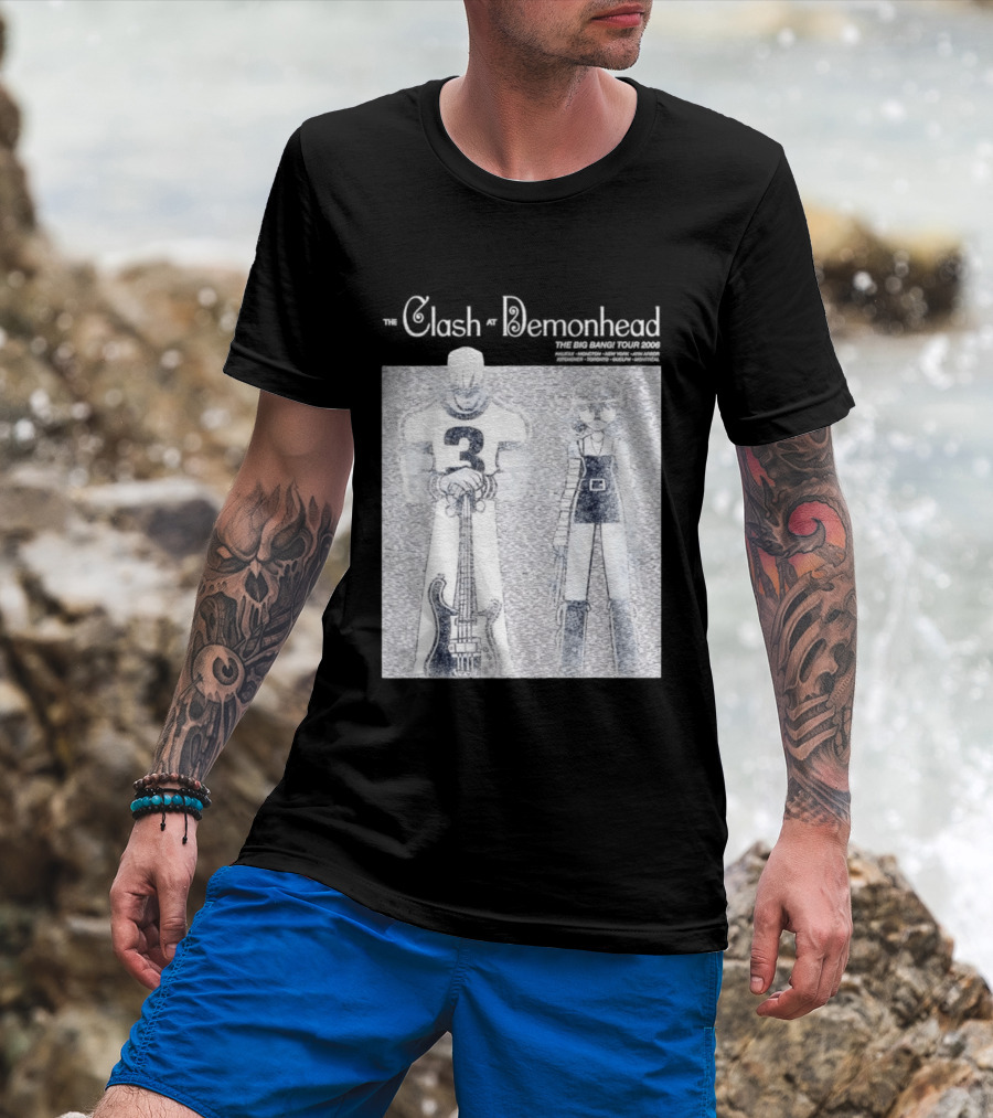 The Clash At Demonhead The Big Bang Tour 2006 Band Art Comic T-Shirt