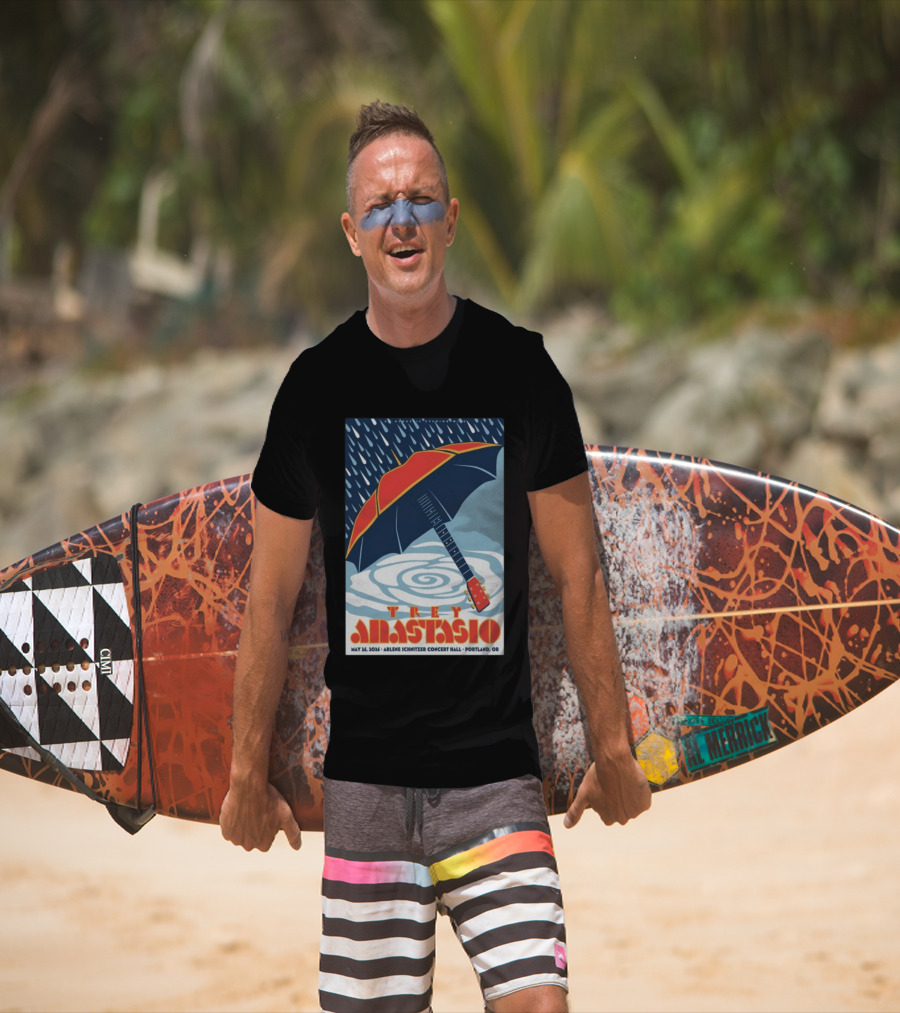 Trey Anastasio Arlene Schnitzer Concert Hall Portland OR May 26 2026 Umbrella Guitar T-Shirt