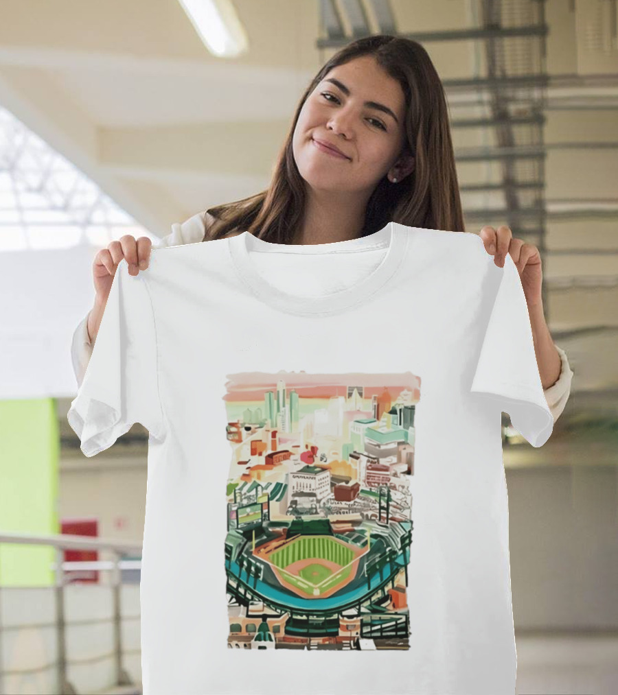 2026 Tigers Up Next Stadium Skyline Baseball Field T-Shirt
