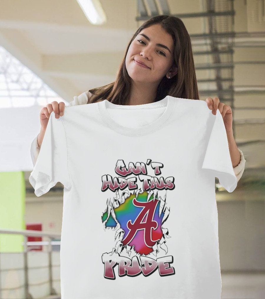 Alabama Crimson Tide Can't Hide This Pride A Logo Burst T-Shirt