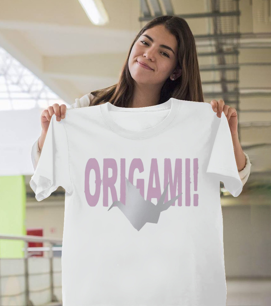 Origami Crane Pink T-Shirt