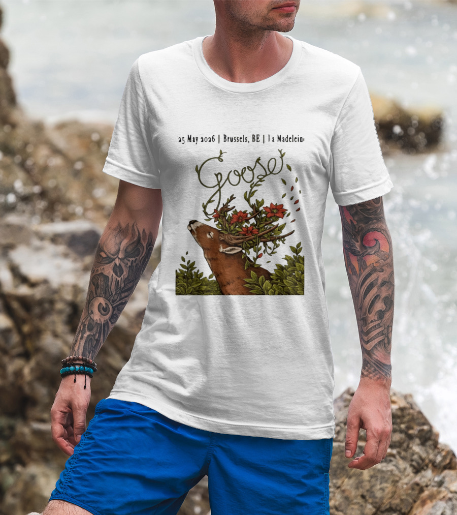 Goose 25 May 2026 Brussels BE La Madelein Deer With Floral Antlers T-Shirt
