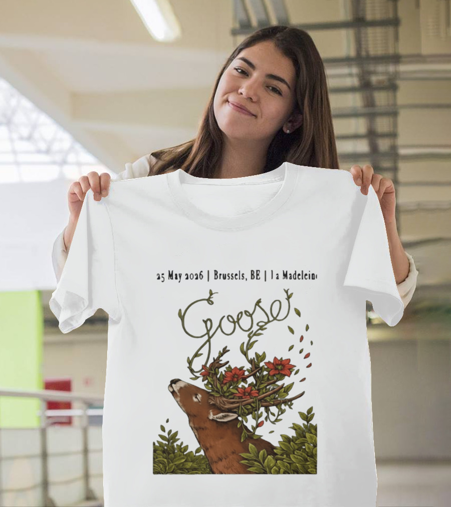 Goose 25 May 2026 Brussels BE La Madelein Deer With Floral Antlers T-Shirt