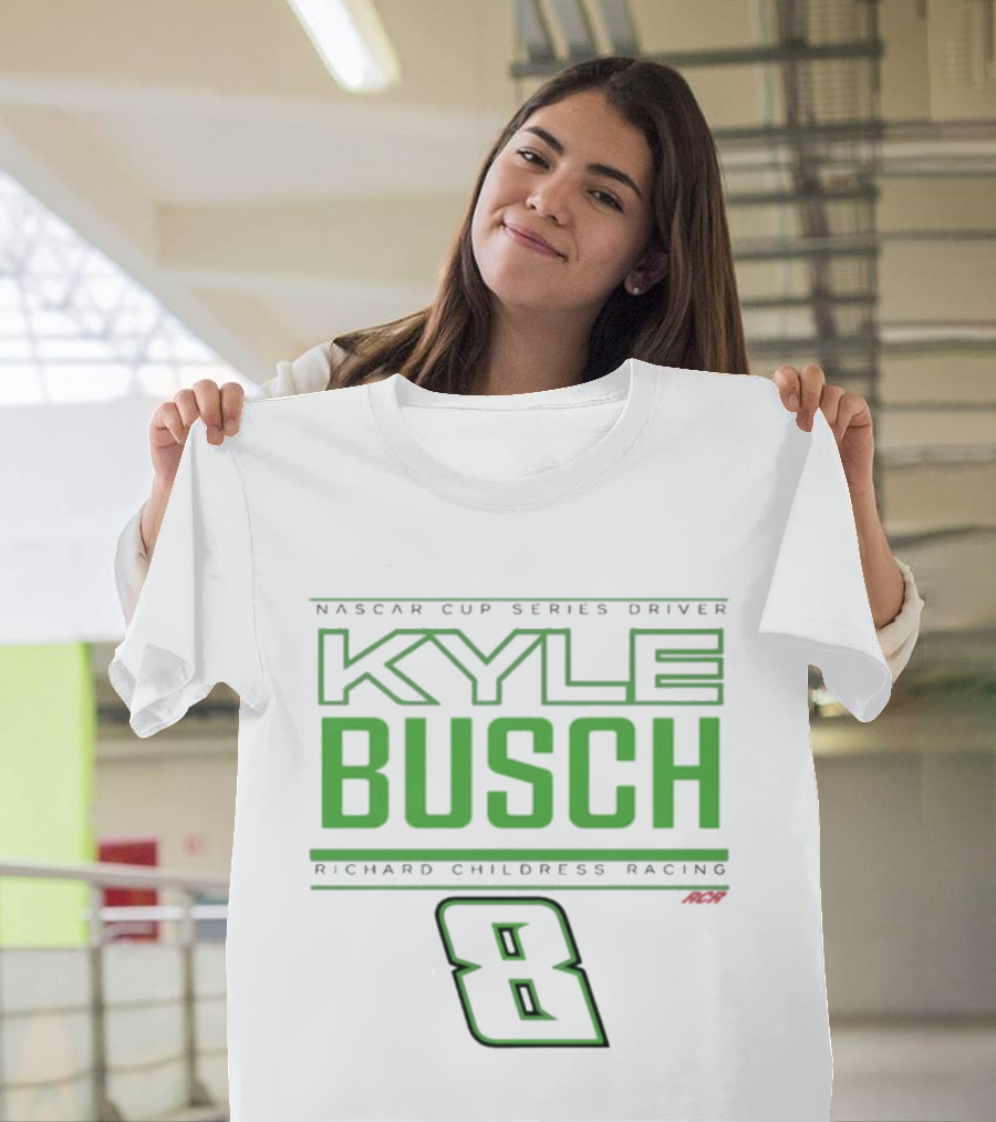 NASCAR Cup Series Driver Kyle Busch Richard Childress Racing 8 Black T-Shirt