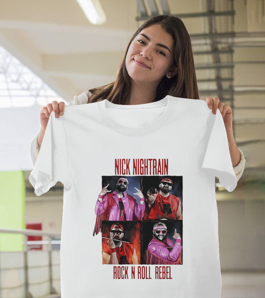 Nick Nightrain Rock N Roll Rebel Pink Jacket Red Bandana T-Shirt