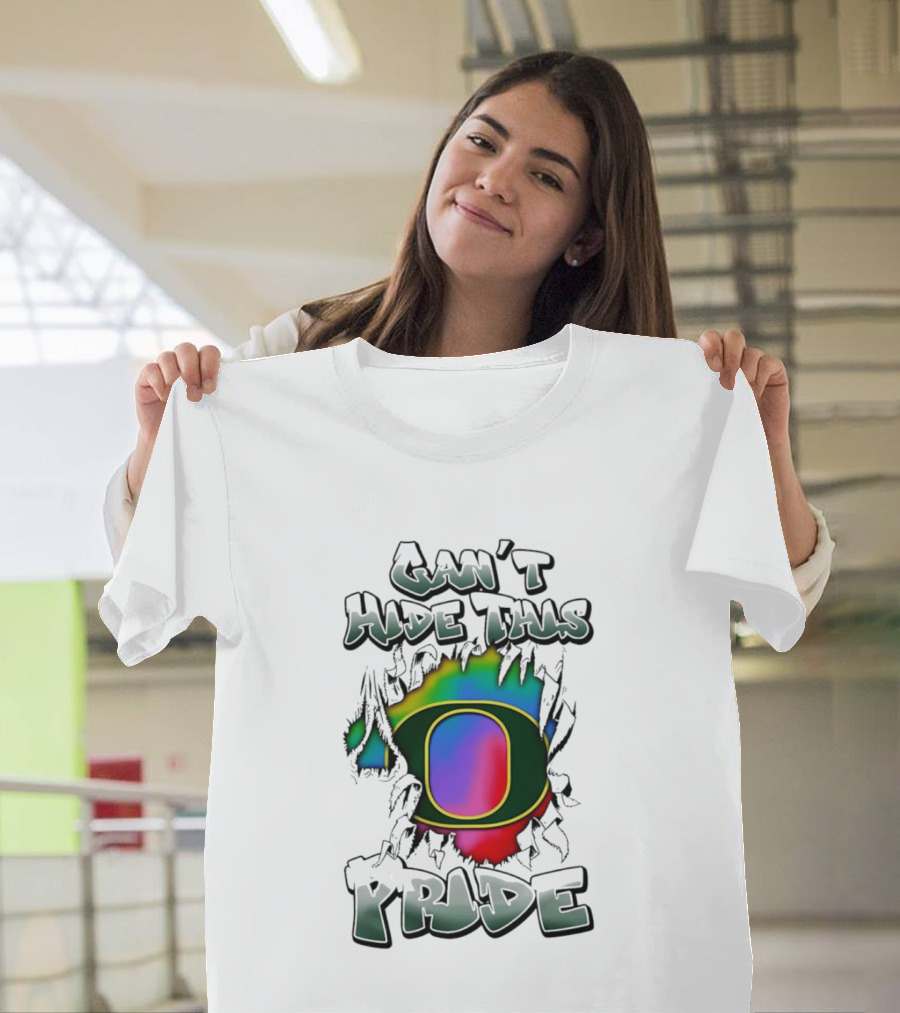Oregon Ducks Can't Hide This Pride With Rainbow O T-Shirt