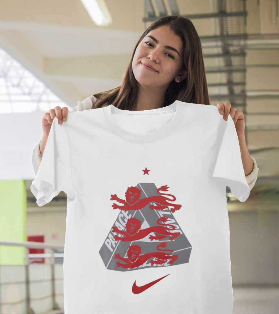 Palace Nike Collaboration With England National Football Team Lions T-Shirt