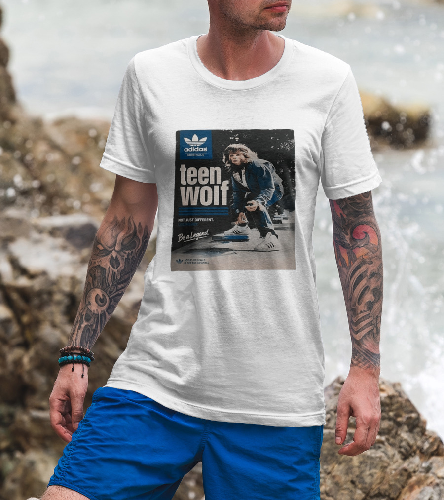 Adidas Originals Teen Wolf Be A Legend Not Just Different Legendary Skater T-Shirt