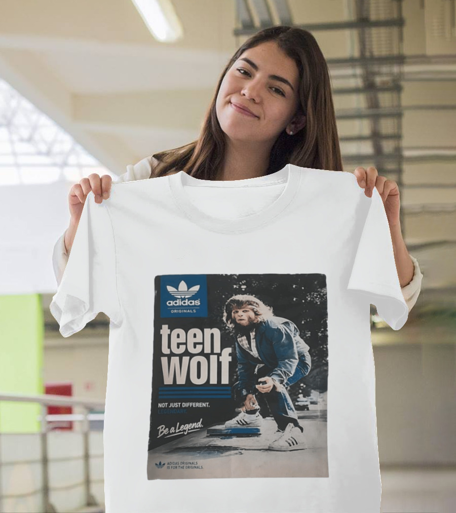 Adidas Originals Teen Wolf Be A Legend Not Just Different Legendary Skater T-Shirt