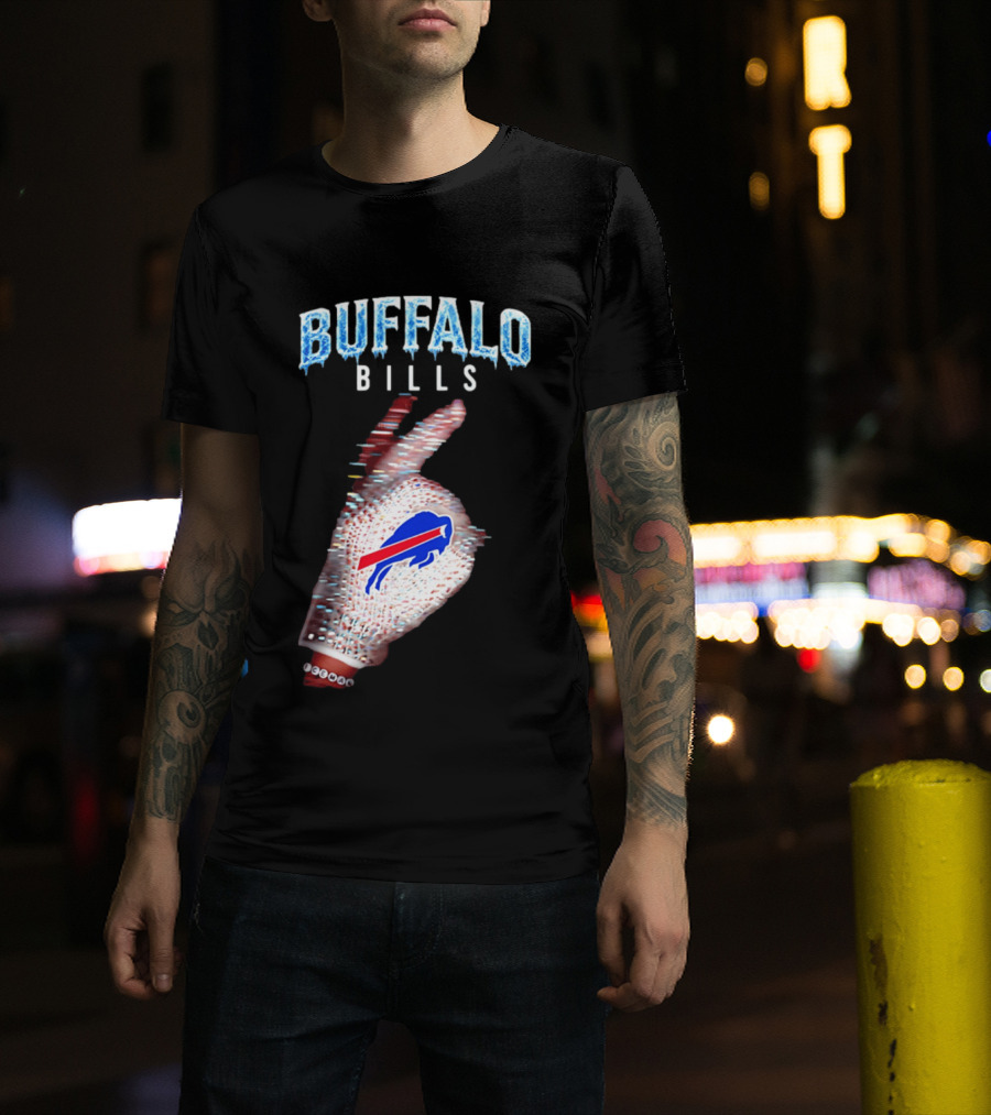Buffalo Bills Iceman Glove Gesture 2026 T-Shirt