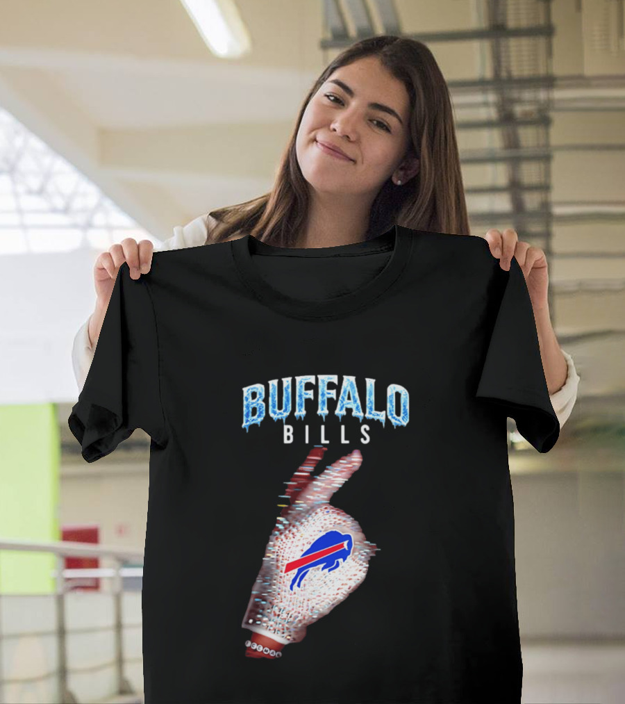 Buffalo Bills Iceman Glove Gesture 2026 T-Shirt