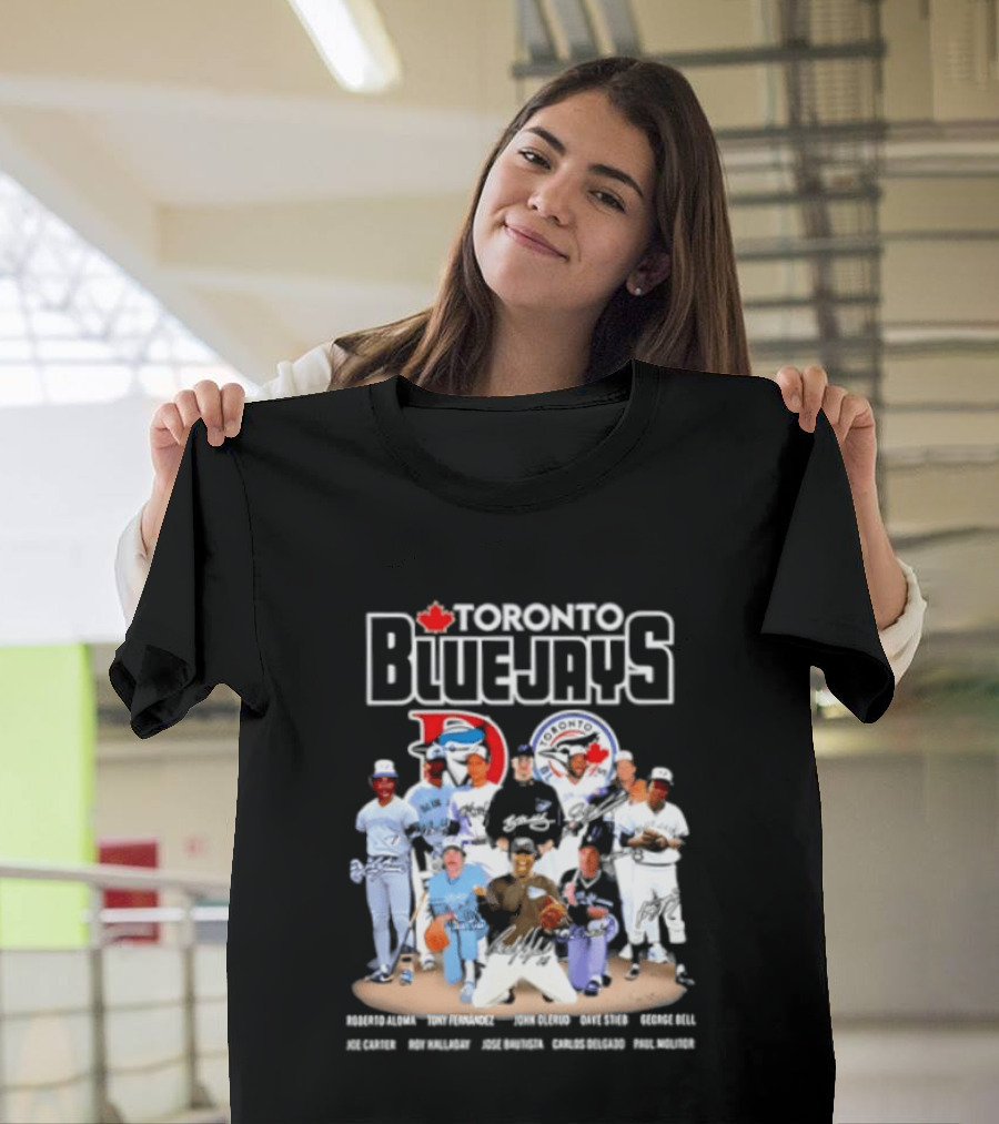 Toronto Blue Jays Player Signatures Featuring Springer Guerrero Bichette Gausman T-Shirt