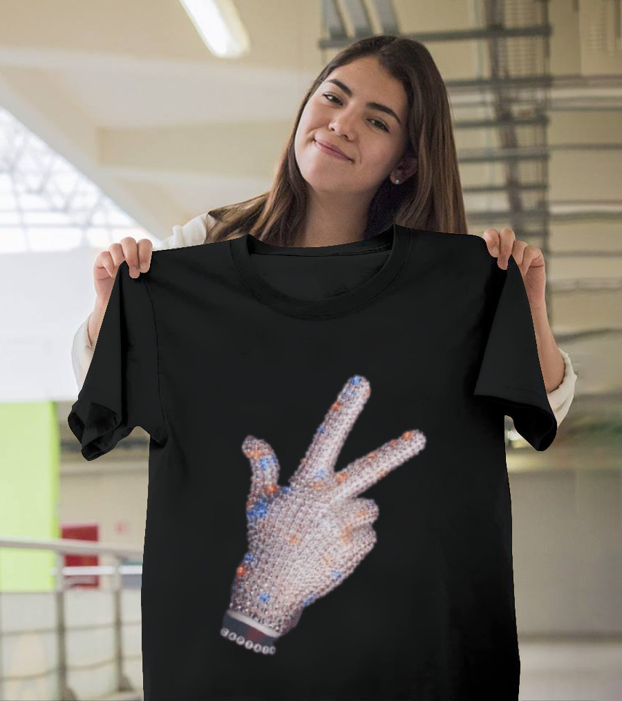 Jalen Brunson Captain New York Knicks Iceman Hand Crystal Glove Knicks T-Shirt