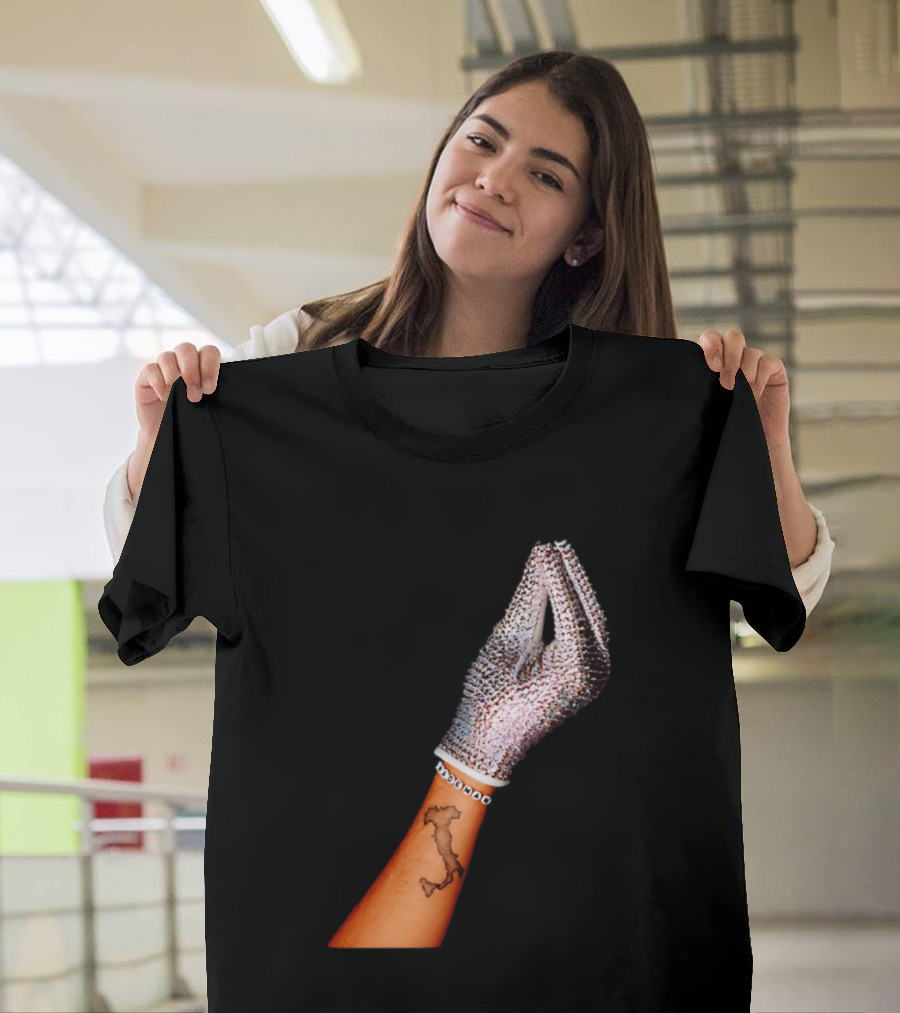 Mademan Italia Drake IceMan Glitter Glove Tattoo T-Shirt