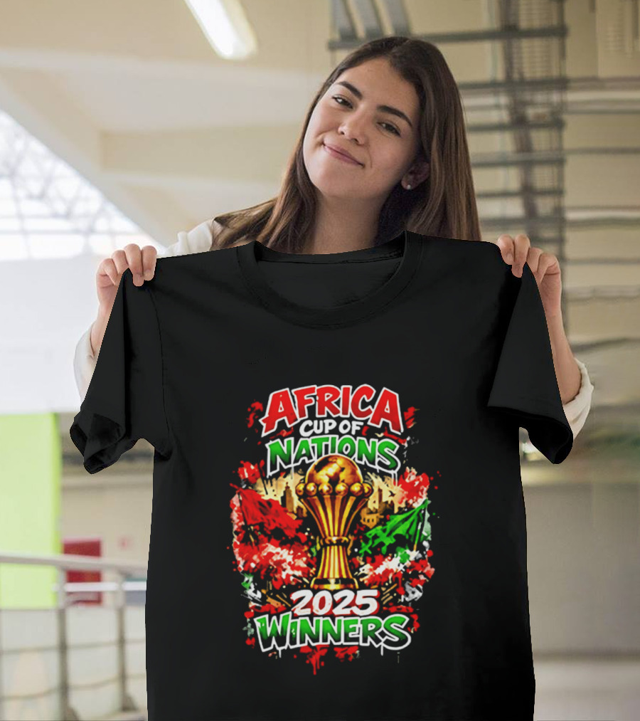 Africa Cup Of Nations 2025 Winners Trophy Celebration T-Shirt