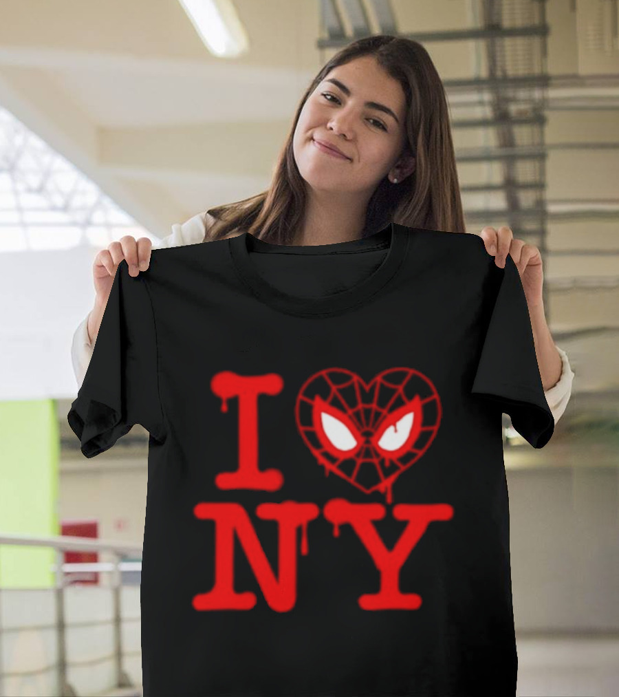 I Heart NY Spider Mask T-Shirt