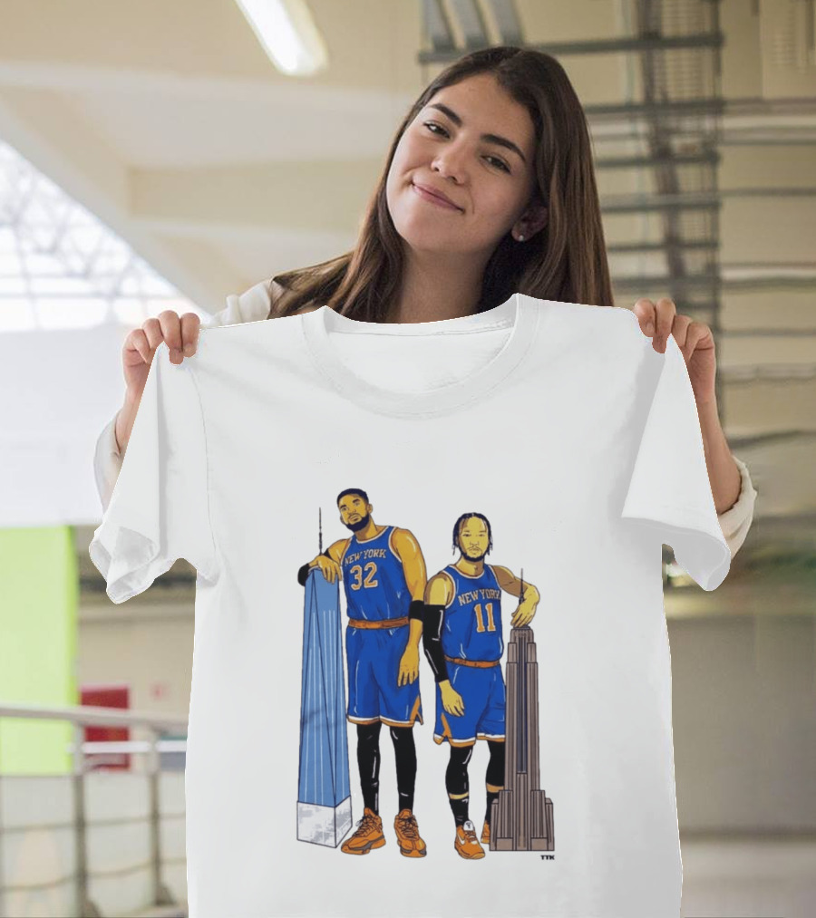New York Twin Towers Towns Brunson Basketball Player T-Shirt