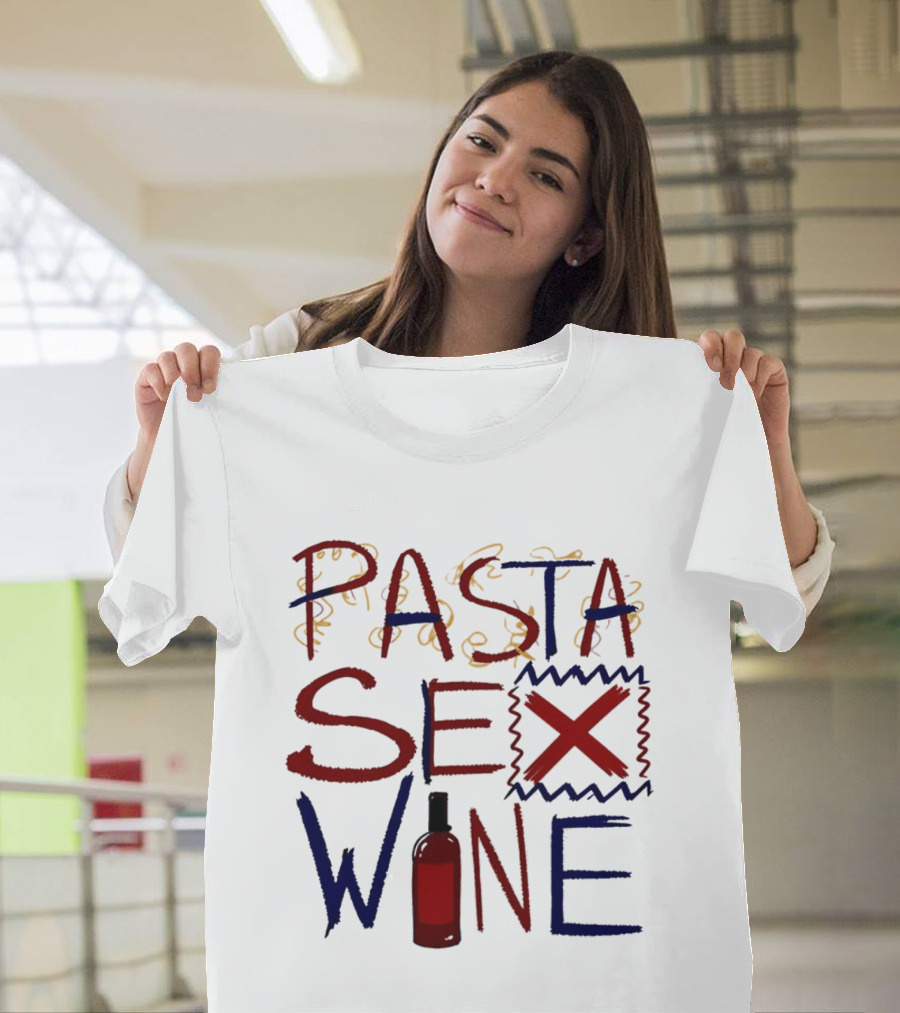 Pasta Sex Wine Bottle T-Shirt