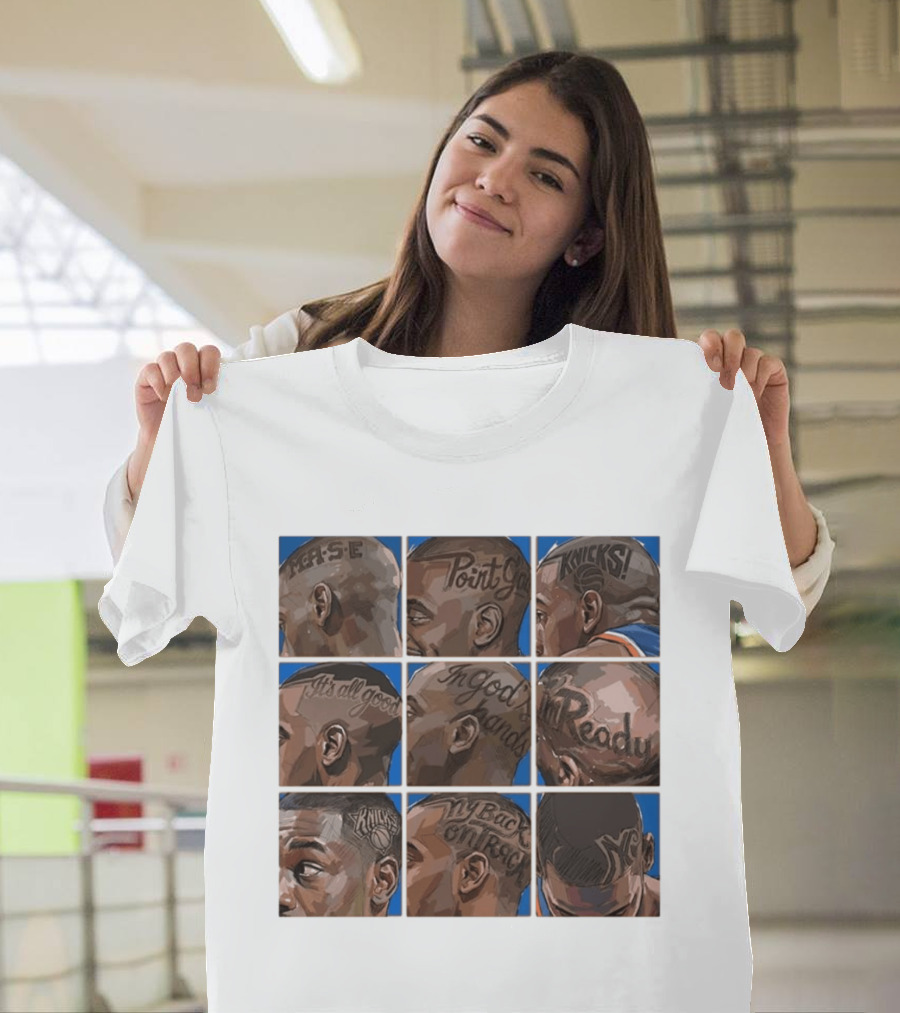 New York Knicks NY Phrase Tattoos Basketball T-Shirt