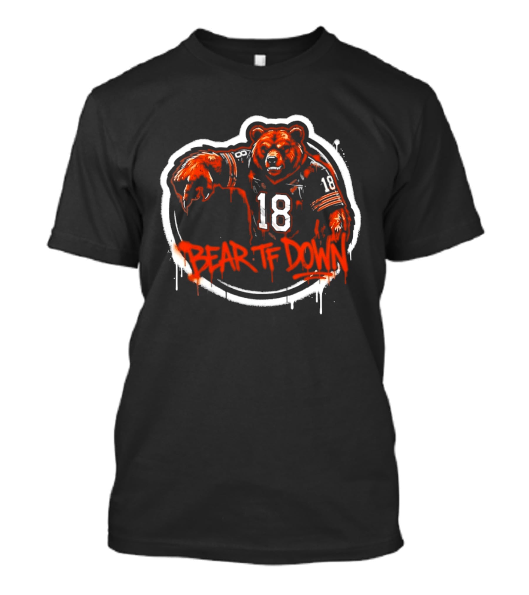Chicago Bears Bear TF Down 18 Sports Fan T-Shirt