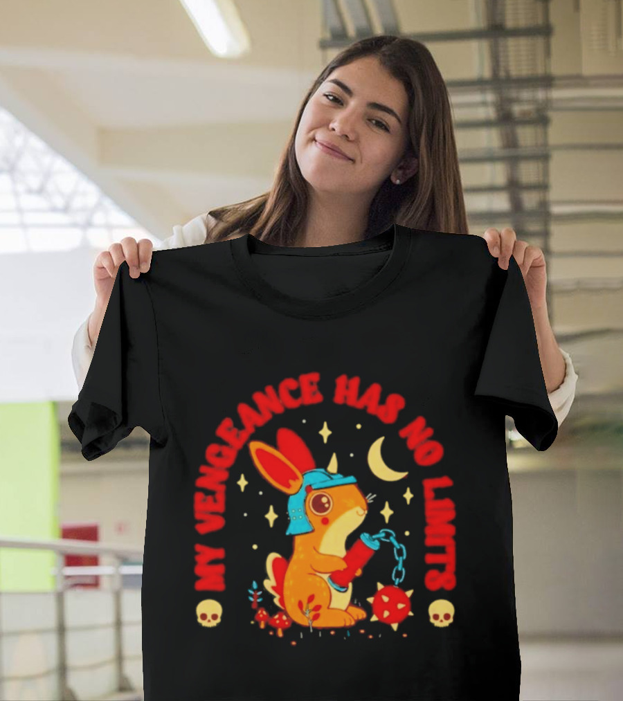 My Vengeance Has No Limits Killer Rabbit With Skull Moon And Stars T-Shirt