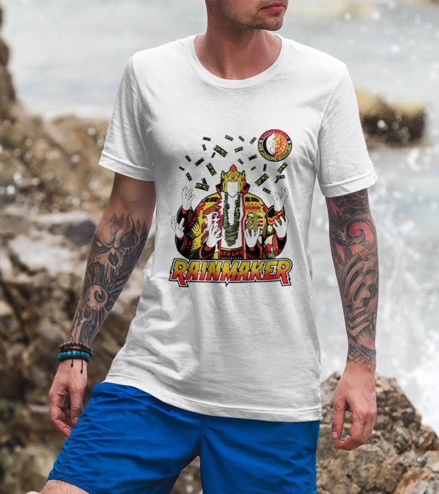Kinnikuman New Japan Pro Wrestling Rainmaker Iconic Collab T-Shirt