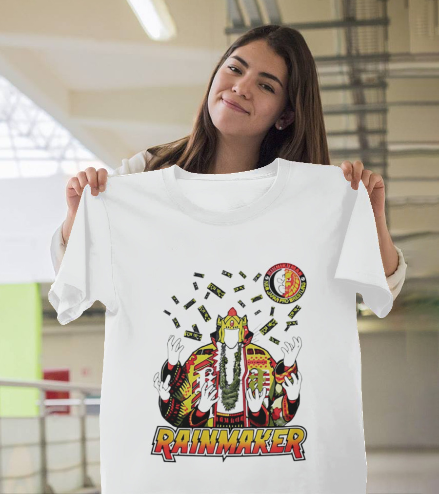Kinnikuman New Japan Pro Wrestling Rainmaker Iconic Collab T-Shirt
