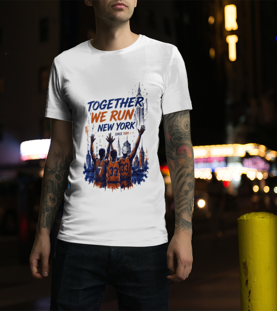 Together We Run New York Basketball Since 1999 Skyline Players T-Shirt