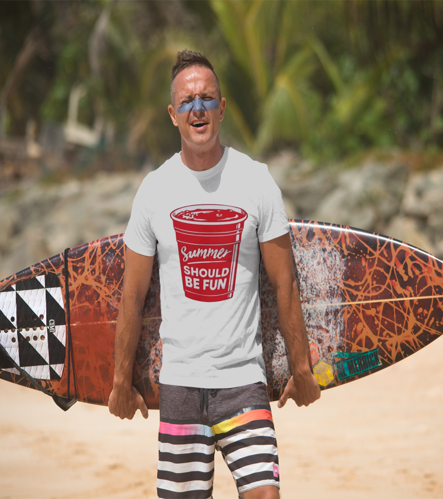 Summer Should Be Fun Red Cup Party Vibes T-Shirt