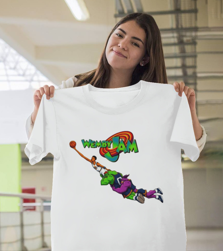 Wemby Jam Monstars Dunk 90s Basketball T-Shirt