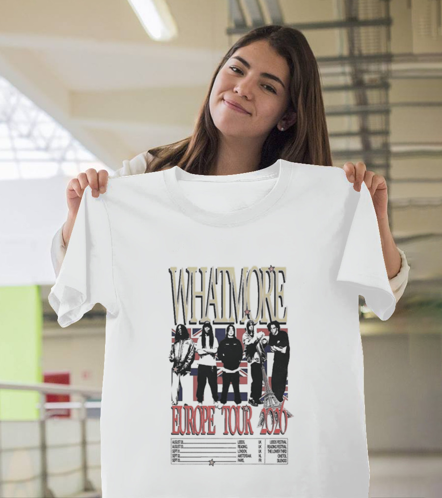 Whatmore Europe Tour 2026 Band Union Jack T-Shirt
