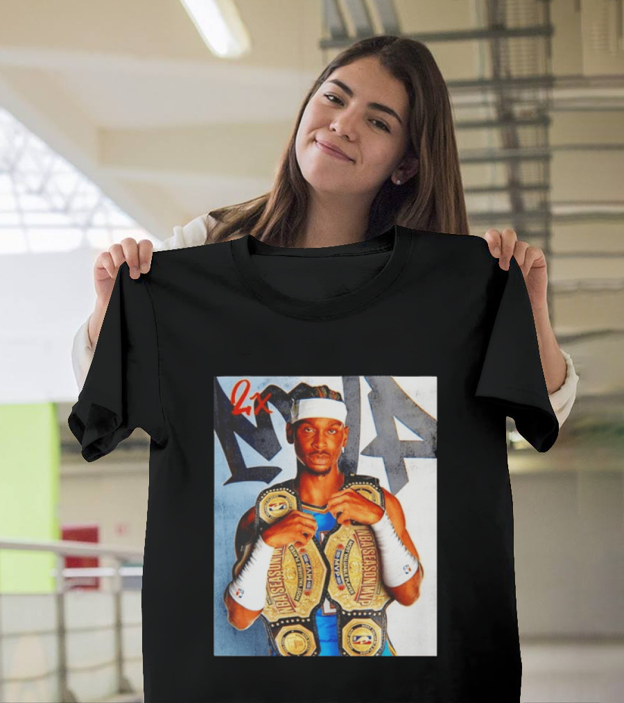 Shai Gilgeous Alexander 2X NBA MVP Champion Image T-Shirt