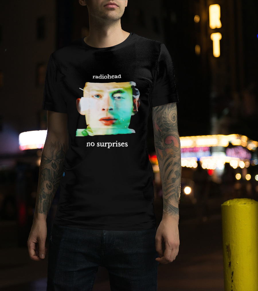 Radiohead No Surprises Thom Yorke Watercolor T-Shirt