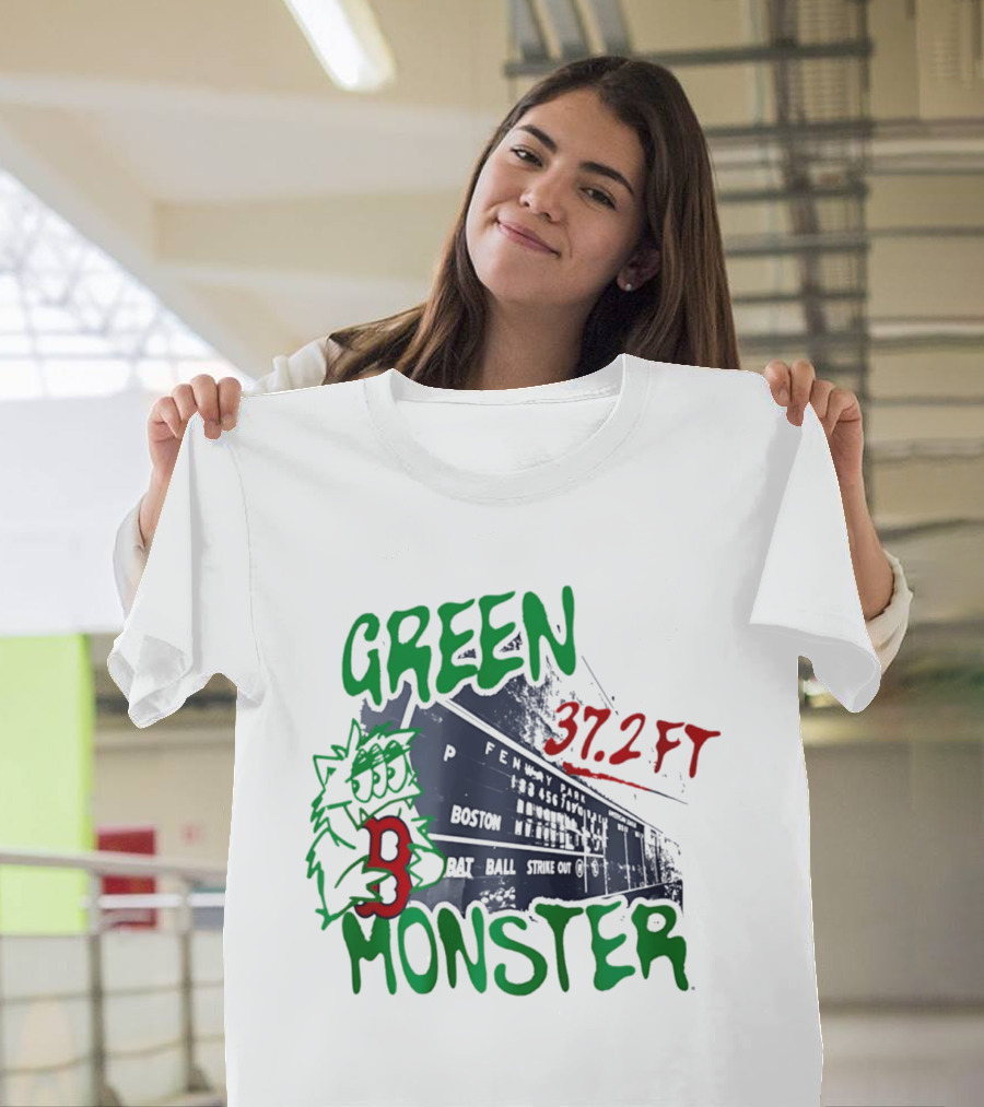 Boston Red Sox Green Monster Fenway 37.2 FT T-Shirt