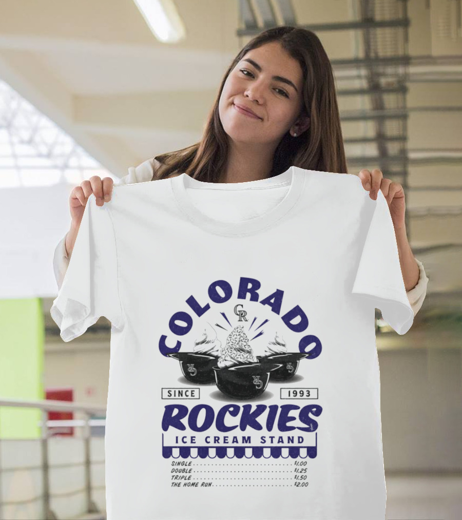 Colorado Rockies Ice Cream Stand Since 1993 CR T-Shirt