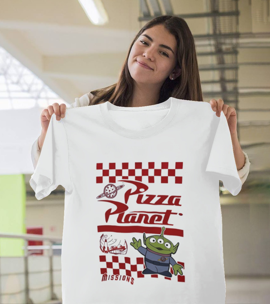 Pizza Planet Little Green Men Missions Disney Pixar Toy Story T-Shirt