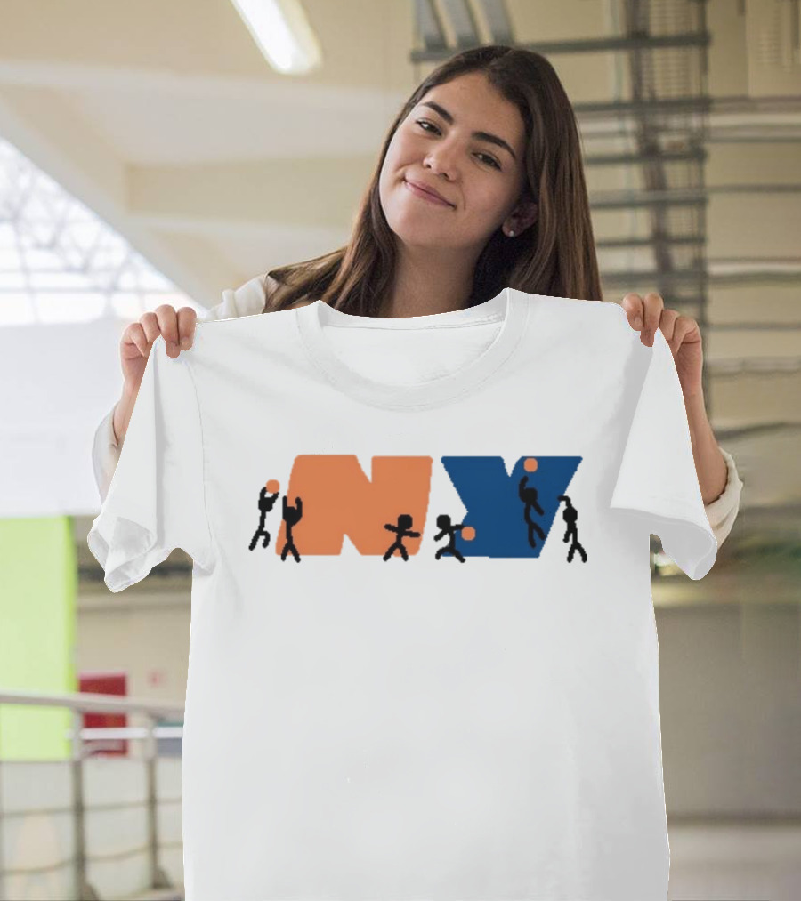 New York Knicks NBA NY Paint Basketball T-Shirt