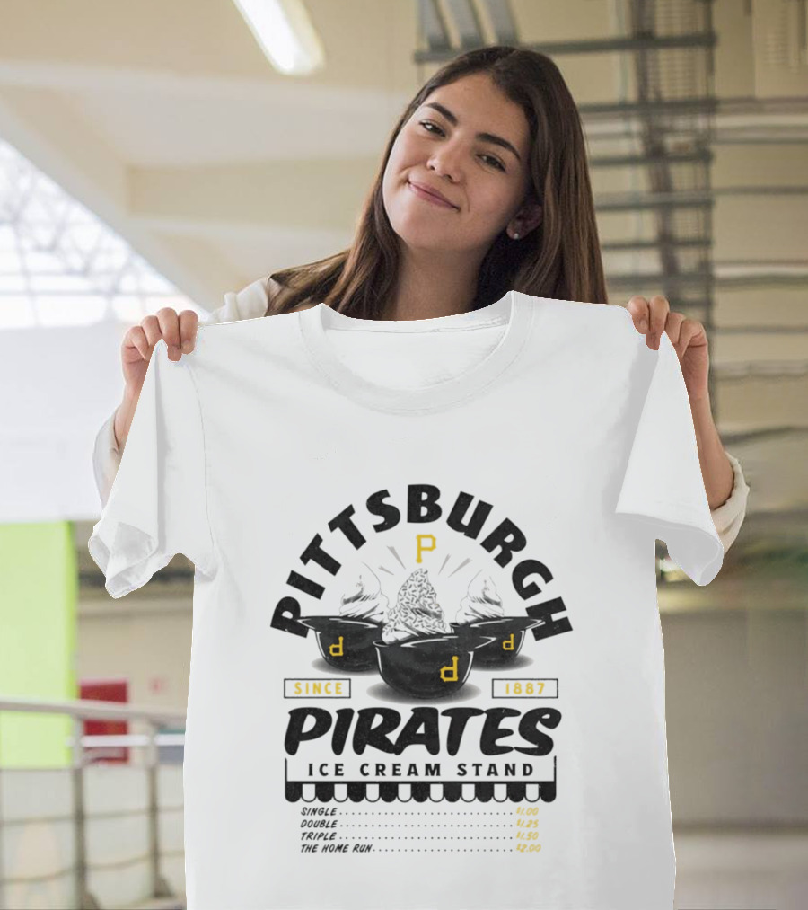 Pittsburgh Pirates Ice Cream Stand Since 1887 P T-Shirt