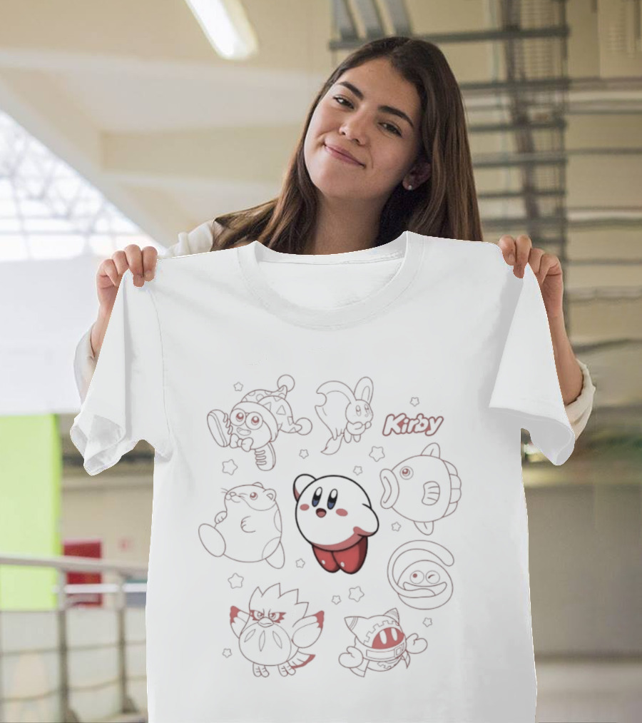 Kirby Elfilin Kine Gooey Magolor Coo Rick Marx Characters Compilation T-Shirt