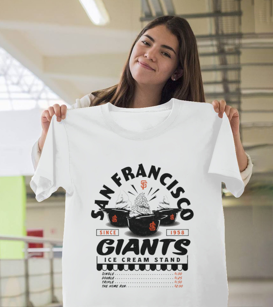 San Francisco Giants Ice Cream Stand Since 1958 T-Shirt