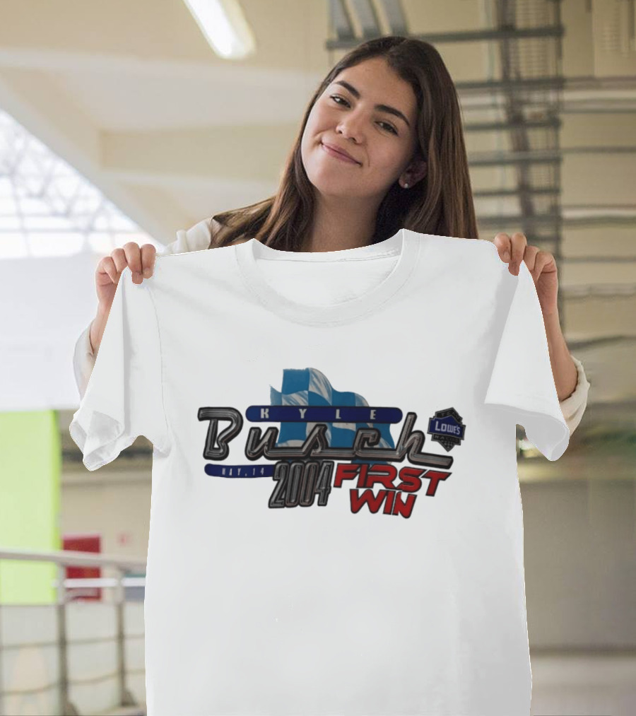 Kyle Busch 2004 Lowe's Racing Celebration First Win T-Shirt