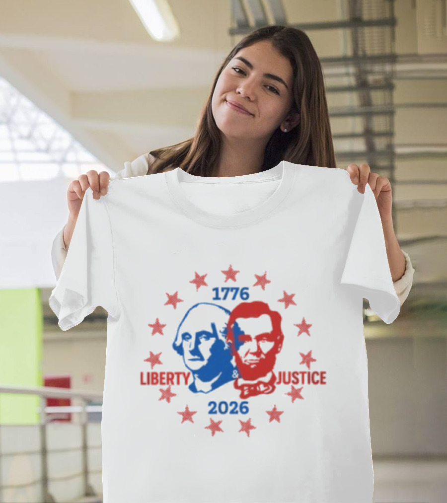 Spirit Jersey Liberty Justice 1776 2026 America 250 Ringer T-Shirt