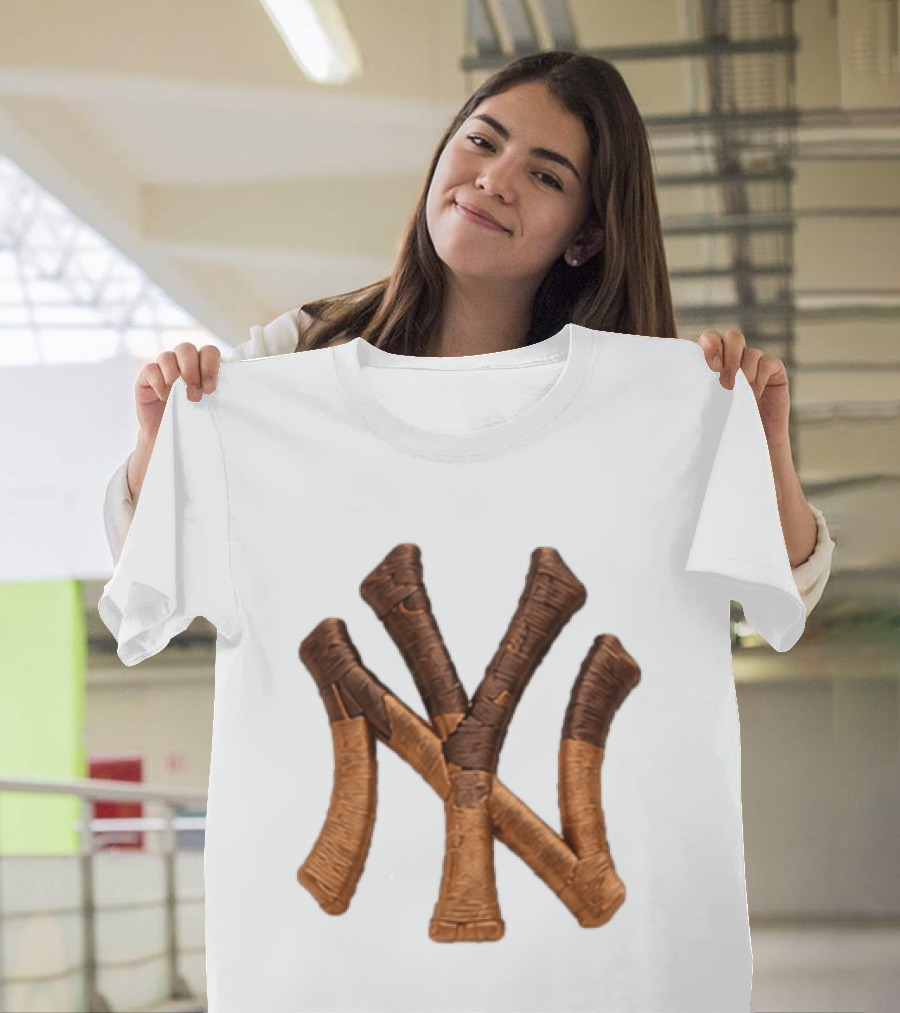 2026 New York Yankees Ice Cream Sprinkles Hat Cone Brown Tan T-Shirt