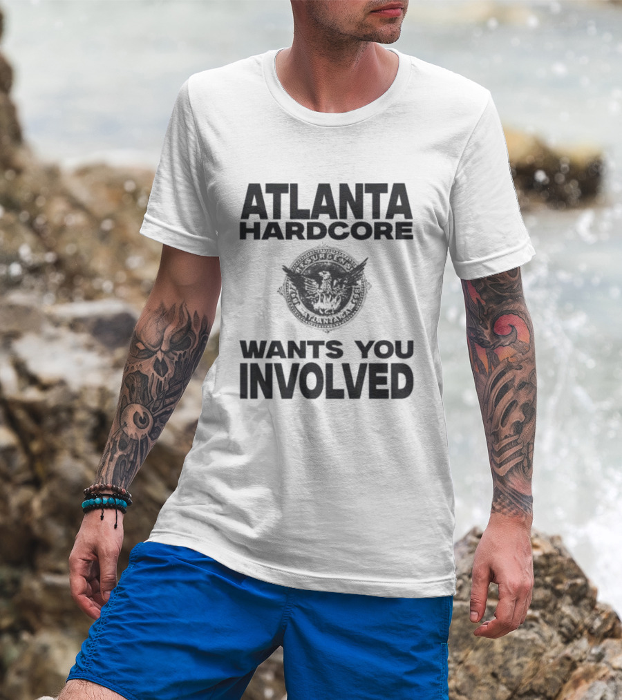 Atlanta Hardcore Wants You Involved Vintage Bulldog T-Shirt