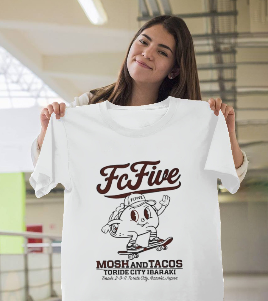 Fc Five Mosh And Tacos Toride City Ibaraki Skating Taco T-Shirt