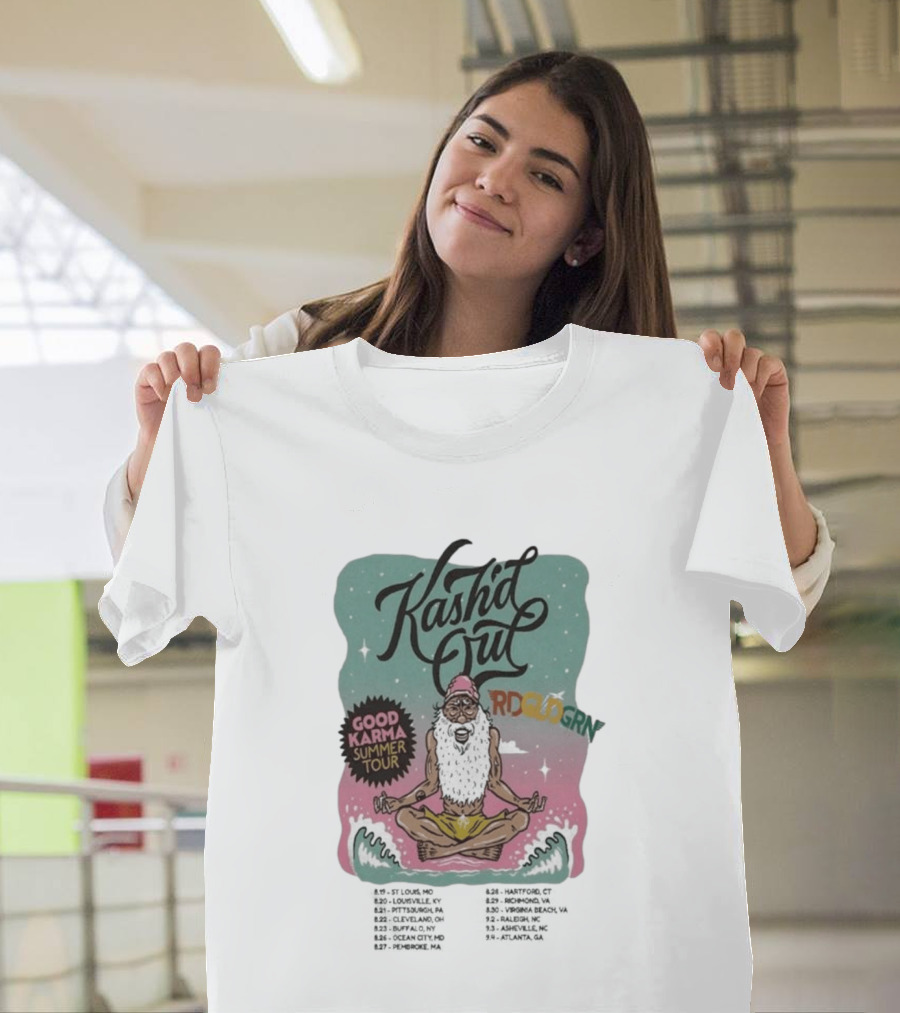 Kash'd Out 2026 Good Karma Summer Tour Vintage Meditation T-Shirt