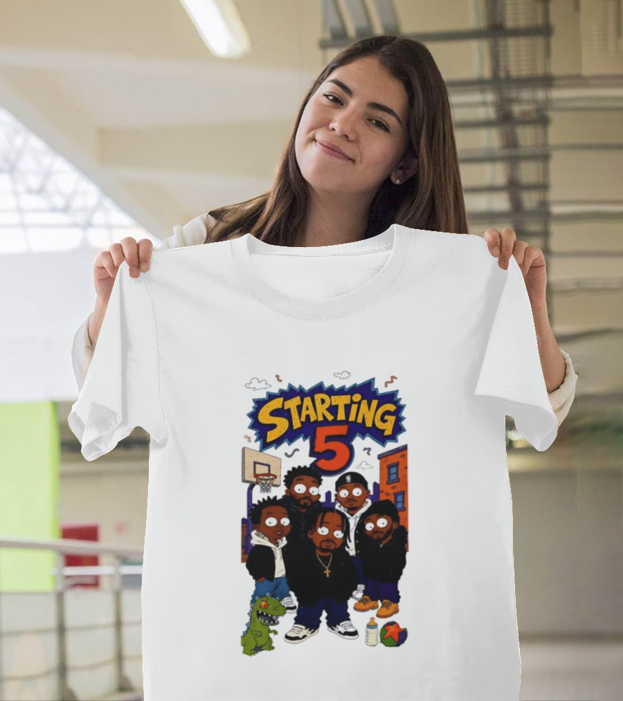 Starting 5 New York Knicks Hip Hop Rugrats Players T-Shirt