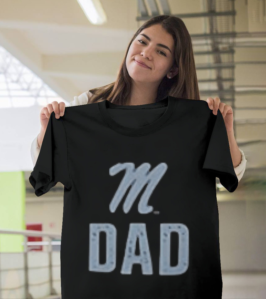 Ole Miss Rebels M Dad Father's Day 2026 Two Sided T-Shirt