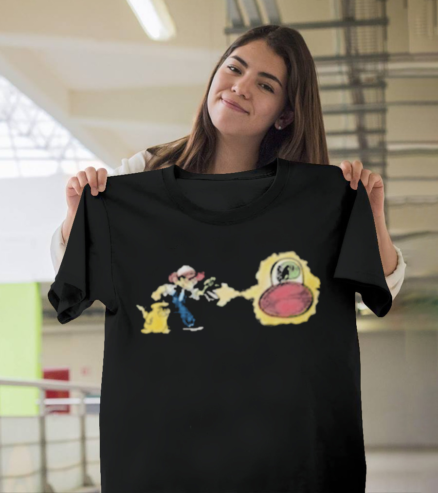 Pikachu And Ash Ketchum Adventure Pokémon T-Shirt